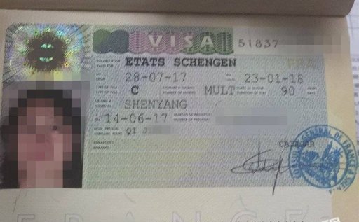 沈阳签证网代办了法国旅游签证