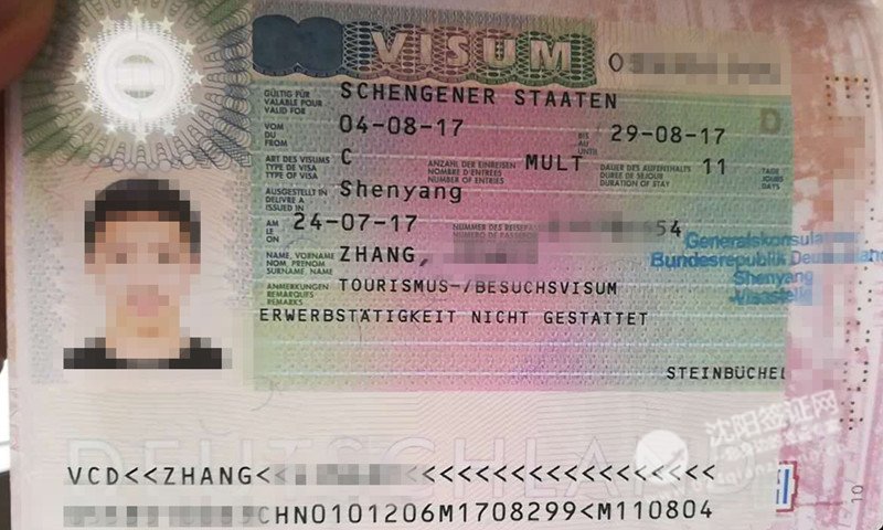 张先生沈阳代办德国文化交流签证