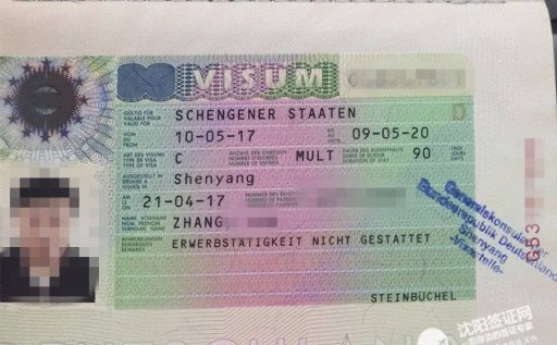 沈阳代办德国签证,张先生签证顺利下签